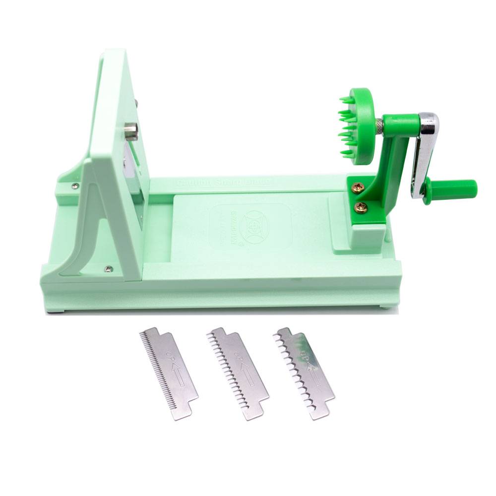 Japanese Manual ABS Vegetable Fruit Grater Slicer With 1 Flat Blade & 3