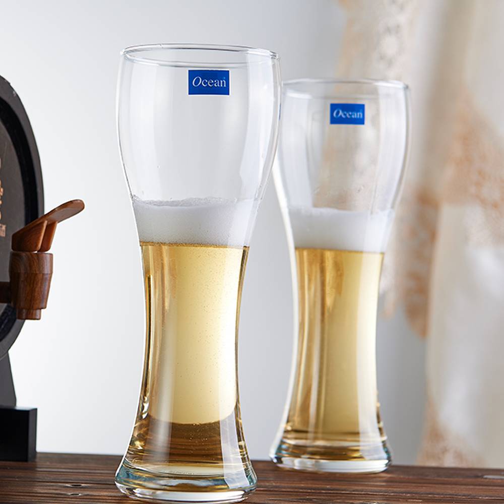 (Set Of 6) Ocean Imperial High Quality Tall Beer Pilsner Glass, 475ml