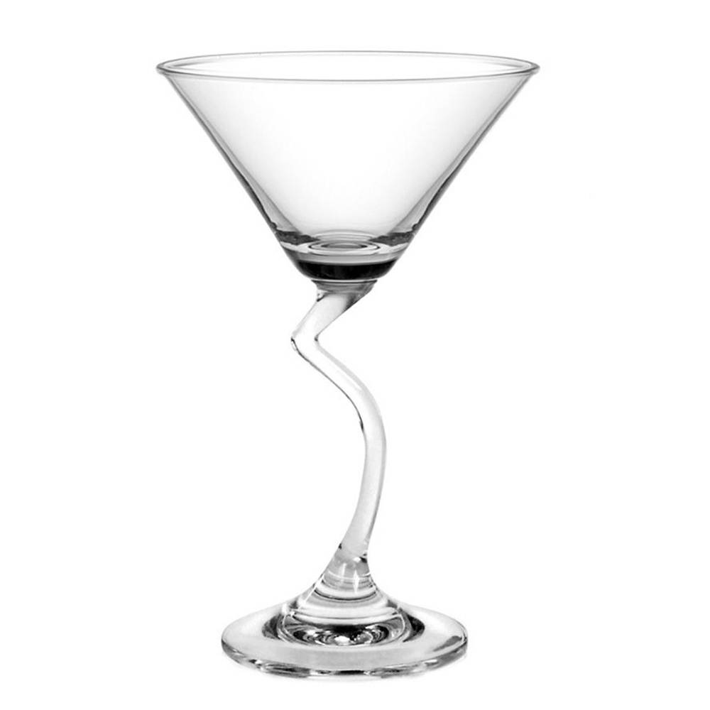 (Set Of 6) Ocean Salsa High Quality Cocktail Martini Stem Glass, 210ml