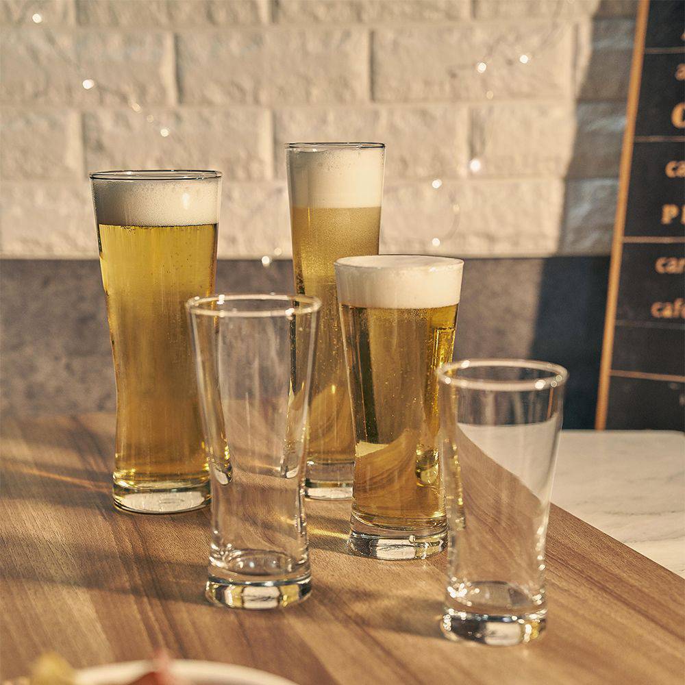 (Set Of 6) Ocean Metropolitan High Quality Beer Pilsner Glass, 210ml
