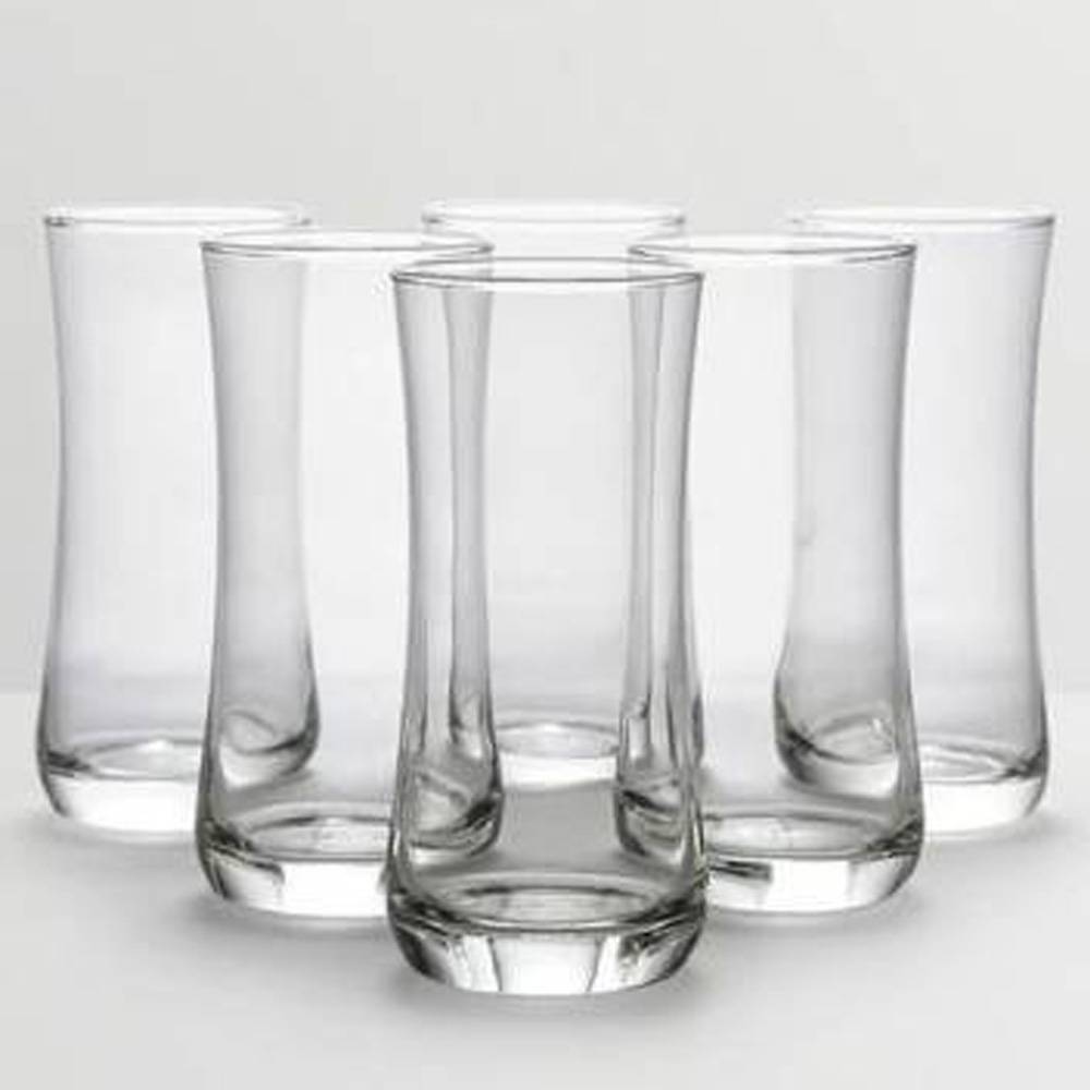 (Set Of 6) Ocean Aloha High Quality Hi Ball Water Tumbler Juice Drinking Glass, 280ml