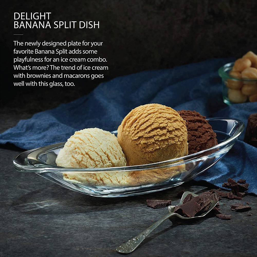 (Set Of 6) Ocean Delight High Quality Ice Cream Dessert Banana Split