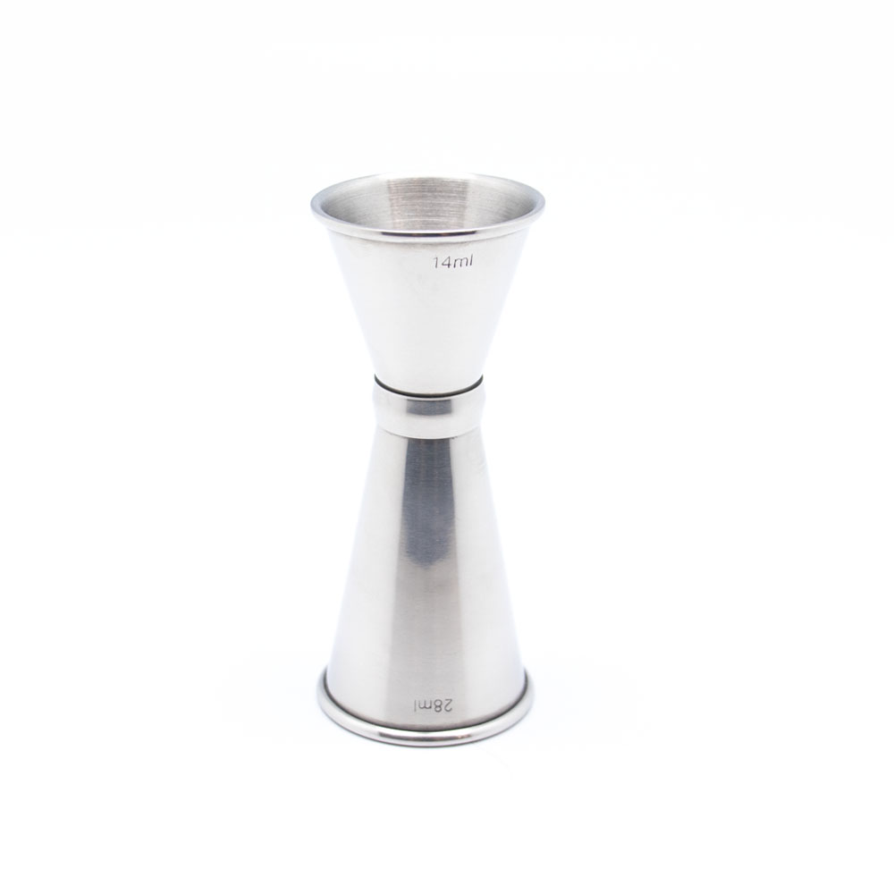 AU Luxe Stainless Steel 18/8 Cocktail Measuring Jigger Cup, 28ml And 14ml